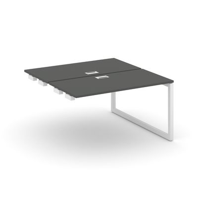 Style Project SN-5O.DPRS-022 (Антрацит/Белый металл) Стол приставка к опорным элементам