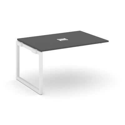 Style Project SN-5O.NSPRG-002 (Антрацит/Белый металл) Проходной наборный элемент переговорного стола