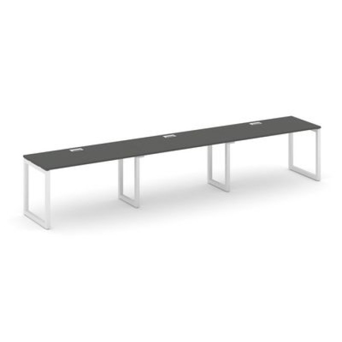 Стайл Проджект SN-5O.ORS-054 (Антрацит/Белый металл) Рабочая станция односторонняя