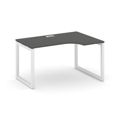 Style Project SN-5O.SPA-021R (Антрацит/Белый металл) Стол рабочий эргономичный