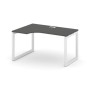 Style Project SN-5O.SPA-022L (Антрацит/Белый металл) Стол рабочий эргономичный