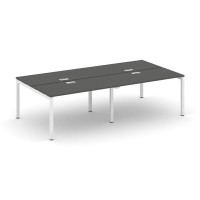 Style Project SN-5P.DRS-033 (Антрацит/Белый металл) Рабочая станция двухсторонняя