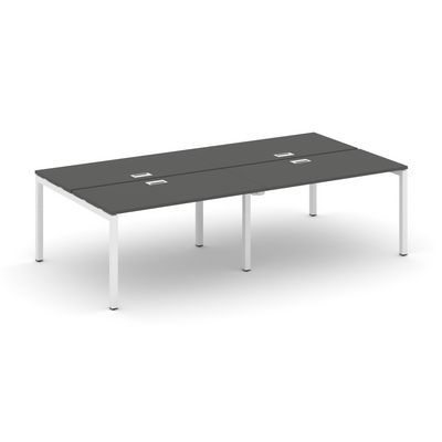 Style Project SN-5P.DRS-053 (Антрацит/Белый металл) Рабочая станция двухсторонняя