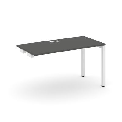 Style Project SN-5P.OPRS-021 (Антрацит/Белый металл) Стол приставка к опорным элементам