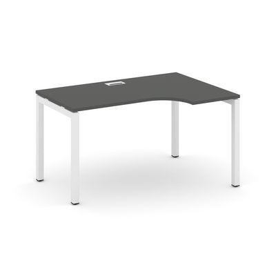 Style Project SN-5P.SPA-002R (Антрацит/Белый металл) Стол рабочий эргономичный