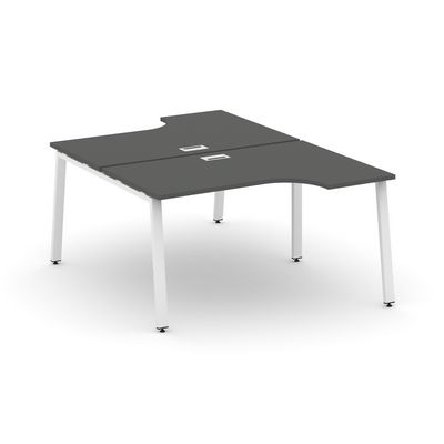 Style Project SN-6A.DRPA-022 (Антрацит/Белый металл) Рабочая станция эргономичная