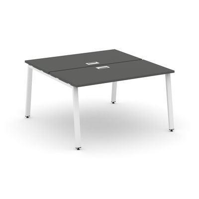 Style Project SN-6A.DRS-001 (Антрацит/Белый металл) Рабочая станция двухсторонняя