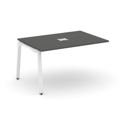 Style Project SN-6A.NSPRG-003 (Антрацит/Белый металл) Проходной наборный элемент переговорного стола