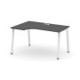 Style Project SN-6A.SPA-002L (Антрацит/Белый металл) Стол рабочий эргономичный