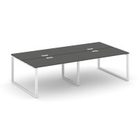 Style Project SN-6O.DRS-053 (Антрацит/Белый металл) Рабочая станция двухсторонняя