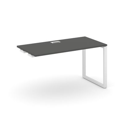 Style Project SN-6O.OPRS-003 (Антрацит/Белый металл) Стол приставка к опорным элементам