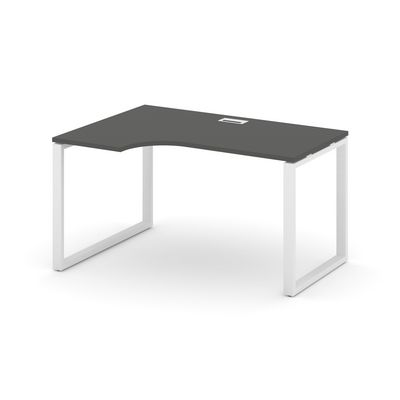 Style Project SN-6O.SPA-012L (Антрацит/Белый металл) Стол рабочий эргономичный