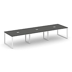 Стайл Проджект SN-6O.SPRG-053 (Антрацит/Белый металл) Стол переговорный
