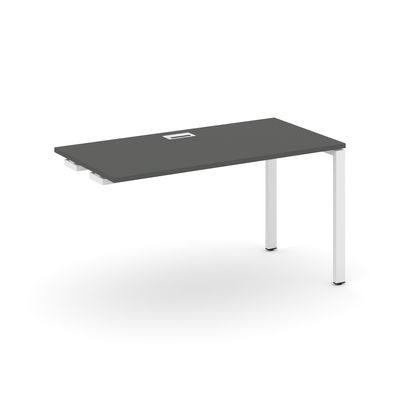 Style Project SN-6P.OPRS-024 (Антрацит/Белый металл) Стол приставка к опорным элементам