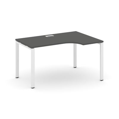 Style Project SN-6P.SPA-022R (Антрацит/Белый металл) Стол рабочий эргономичный