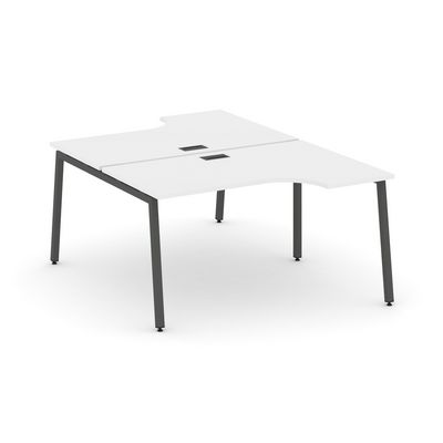 Style Project SN-4A.DRPA-022 (Белый/Антрацит металл) Рабочая станция эргономичная