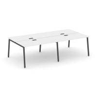 Style Project SN-4A.DRS-052 (Белый/Антрацит металл) Рабочая станция двухсторонняя