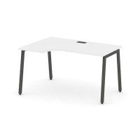 Style Project SN-4A.SPA-012L (Белый/Антрацит металл) Стол рабочий эргономичный