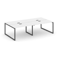 Style Project SN-4O.DRS-042 (Белый/Антрацит металл) Рабочая станция двухсторонняя