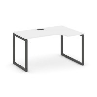 Style Project SN-4O.SPA-002R (Белый/Антрацит металл) Стол рабочий эргономичный