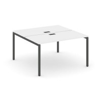Style Project SN-4P.DRS-021 (Белый/Антрацит металл) Рабочая станция двухсторонняя