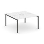 Style Project SN-4P.DRS-021 (Белый/Антрацит металл) Рабочая станция двухсторонняя