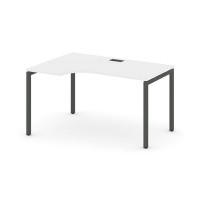 Style Project SN-4P.SPA-001L (Белый/Антрацит металл) Стол рабочий эргономичный
