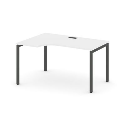 Style Project SN-4P.SPA-001L (Белый/Антрацит металл) Стол рабочий эргономичный