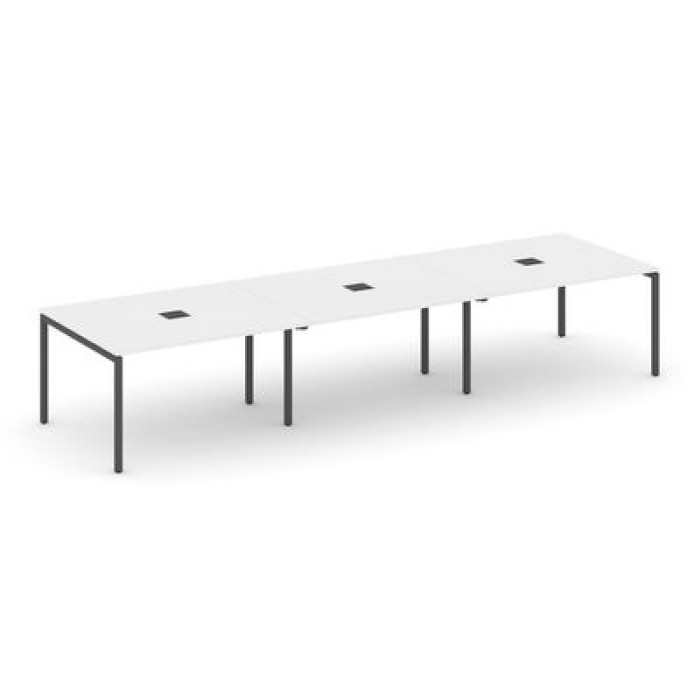 Стайл Проджект SN-4P.SPRG-054 (Белый/Антрацит металл) Стол переговорный