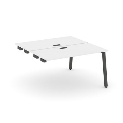 Style Project SN-5A.DPRS-024 (Белый/Антрацит металл) Стол приставка к опорным элементам