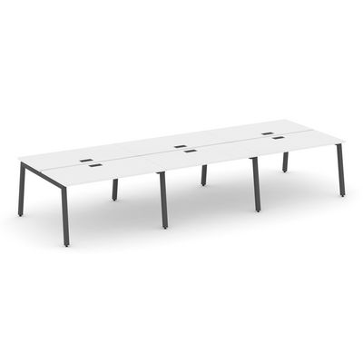 Style Project SN-5A.DRS-083 (Белый/Антрацит металл) Рабочая станция двухсторонняя