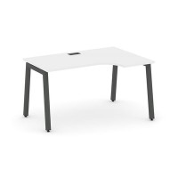 Style Project SN-5A.SPA-002R (Белый/Антрацит металл) Стол рабочий эргономичный