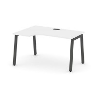Style Project SN-5A.SPA-021L (Белый/Антрацит металл) Стол рабочий эргономичный