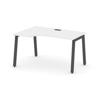 Style Project SN-5A.SPA-021L (Белый/Антрацит металл) Стол рабочий эргономичный