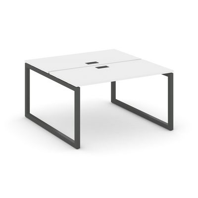 Style Project SN-5O.DRS-001 (Белый/Антрацит металл) Рабочая станция двухсторонняя