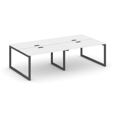 Style Project SN-5O.DRS-032 (Белый/Антрацит металл) Рабочая станция двухсторонняя