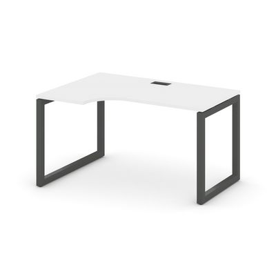 Style Project SN-5O.SPA-001L (Белый/Антрацит металл) Стол рабочий эргономичный