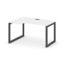Style Project SN-5O.SPA-011L (Белый/Антрацит металл) Стол рабочий эргономичный