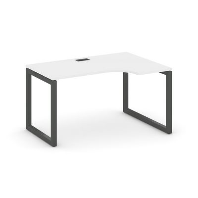 Style Project SN-5O.SPA-021R (Белый/Антрацит металл) Стол рабочий эргономичный