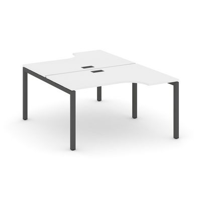 Style Project SN-5P.DRPA-022 (Белый/Антрацит металл) Рабочая станция эргономичная