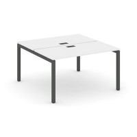 Style Project SN-5P.DRS-004 (Белый/Антрацит металл) Рабочая станция двухсторонняя