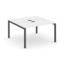 Style Project SN-5P.DRS-013 (Белый/Антрацит металл) Рабочая станция двухсторонняя