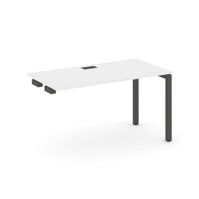 Style Project SN-5P.OPRS-003 (Белый/Антрацит металл) Стол приставка к опорным элементам