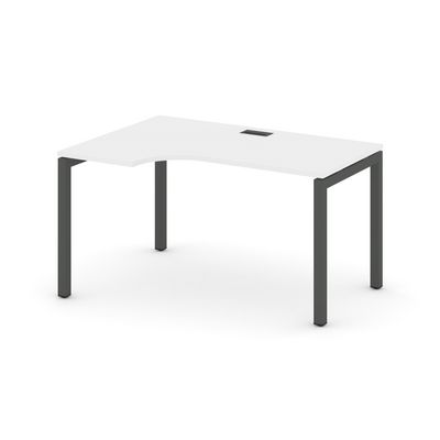 Style Project SN-5P.SPA-001L (Белый/Антрацит металл) Стол рабочий эргономичный