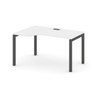 Style Project SN-5P.SPA-002L (Белый/Антрацит металл) Стол рабочий эргономичный