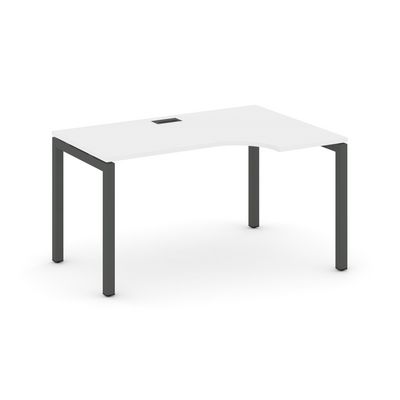 Style Project SN-5P.SPA-002R (Белый/Антрацит металл) Стол рабочий эргономичный