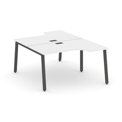 Style Project SN-6A.DRPA-022 (Белый/Антрацит металл) Рабочая станция эргономичная