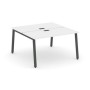 Style Project SN-6A.DRS-004 (Белый/Антрацит металл) Рабочая станция двухсторонняя