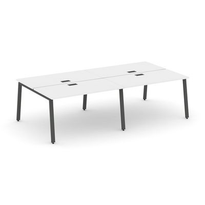 Style Project SN-6A.DRS-034 (Белый/Антрацит металл) Рабочая станция двухсторонняя