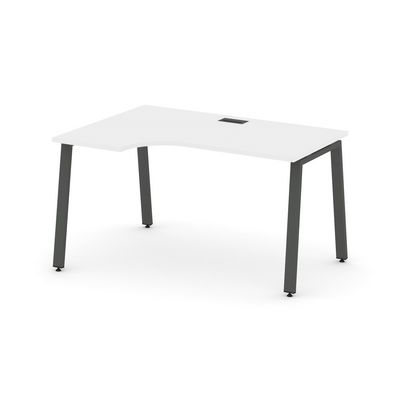 Style Project SN-6A.SPA-001L (Белый/Антрацит металл) Стол рабочий эргономичный